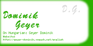 dominik geyer business card